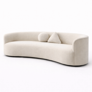 Off White Curved Sofa