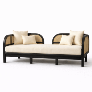 Indo Black Sofa