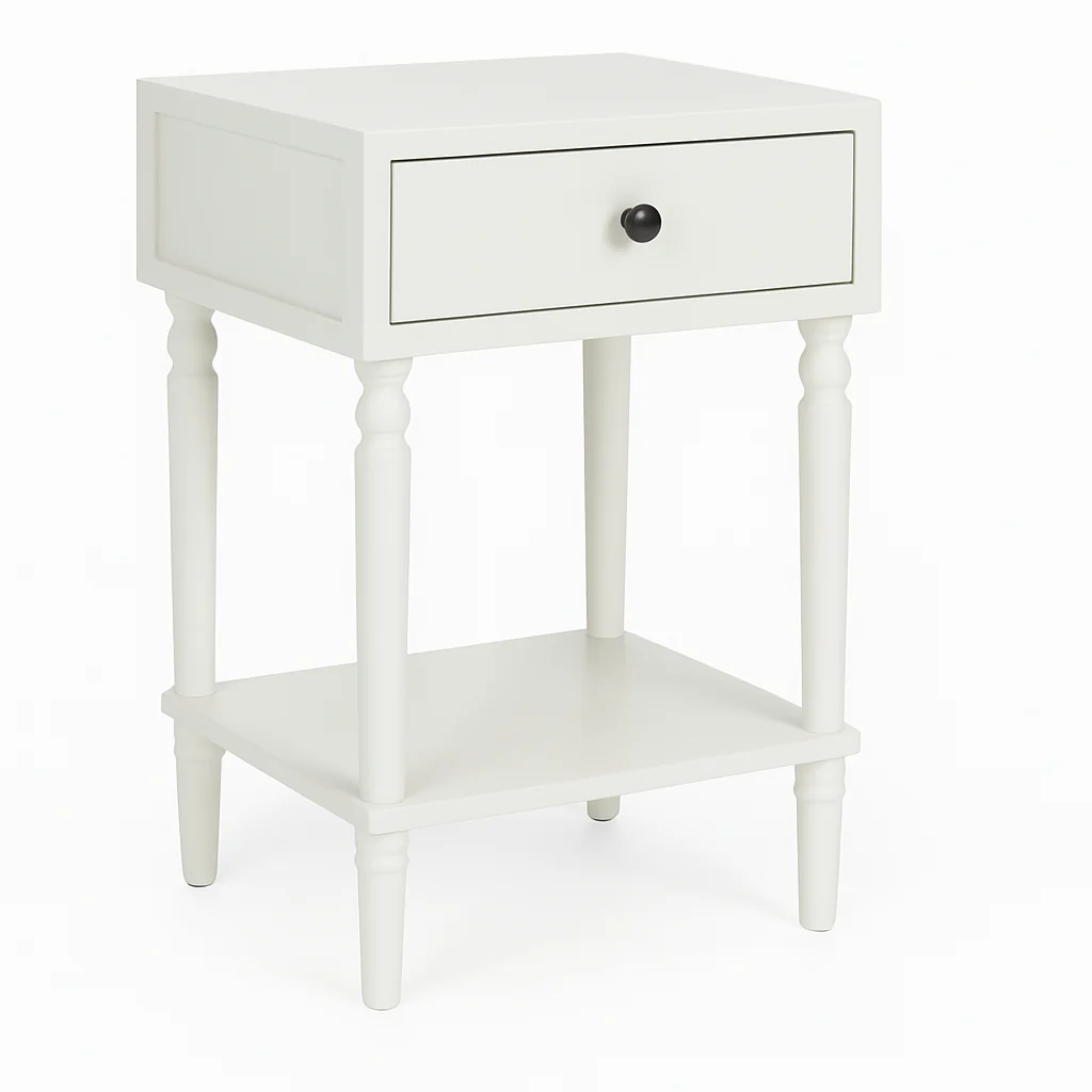 Aster Turned-Leg side table / bedside tables