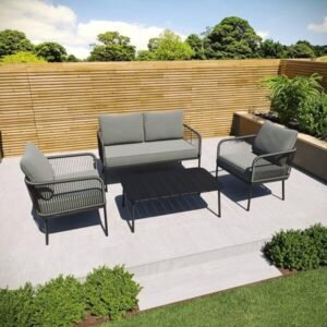 4-Seater Outdoor/Indoor Sofa Set with Center Table